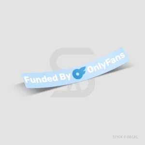 מדבקת Funded By OnlyFans