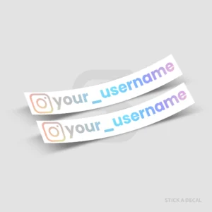 זוג מדבקות אינסטגרם: גוון מיוחד